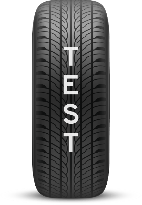 Tire image marking the 'Test' step in Virtual Drive’s Texas Adult Driver’s Ed course