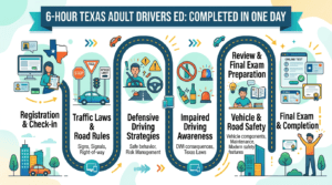 finish adult drivers ed one day Texas