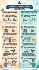 Texas adult driver’s ed requirements by age